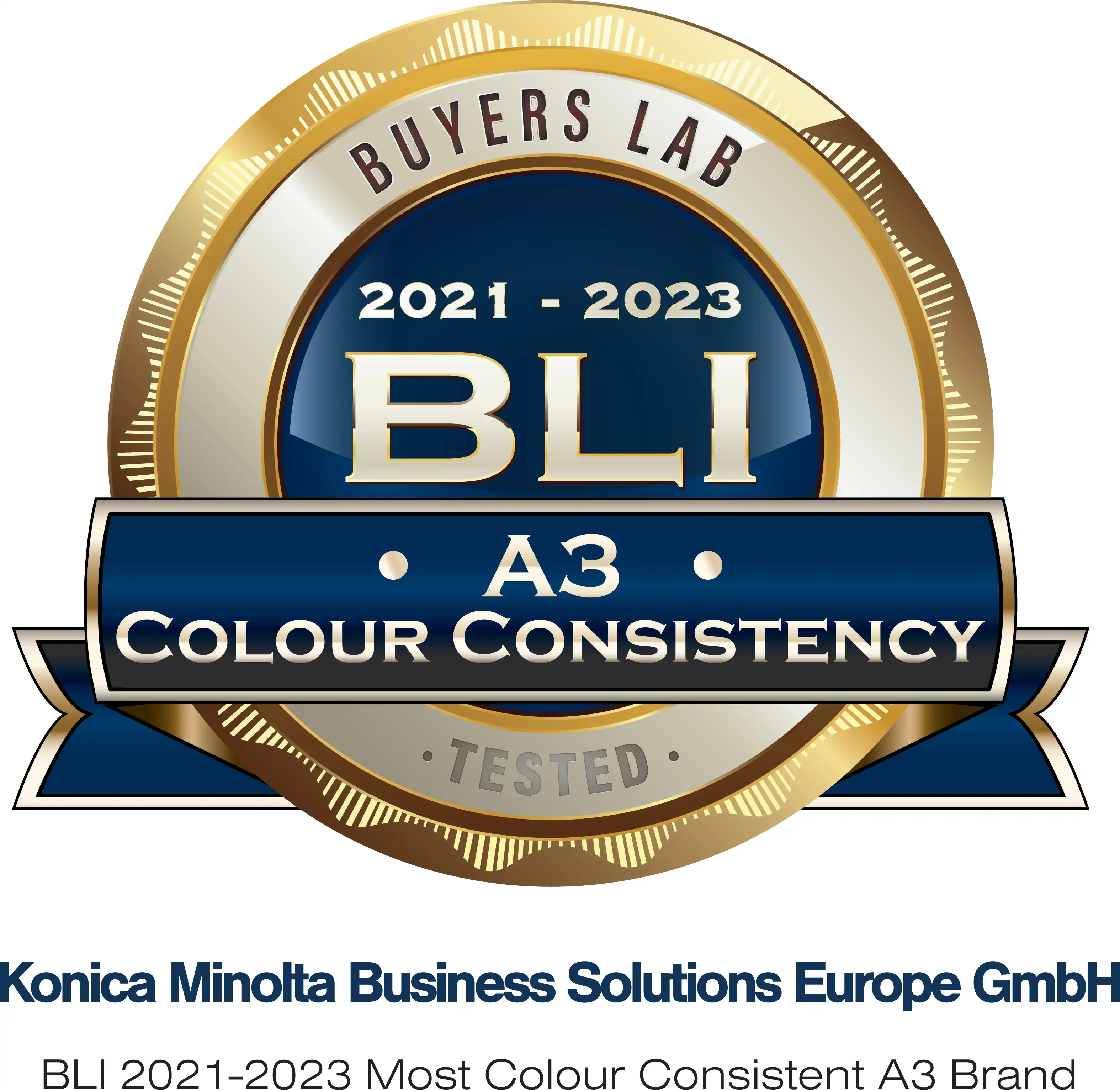  DU BLI 2021-2023 Most Colour Consistent A3 Brand Award