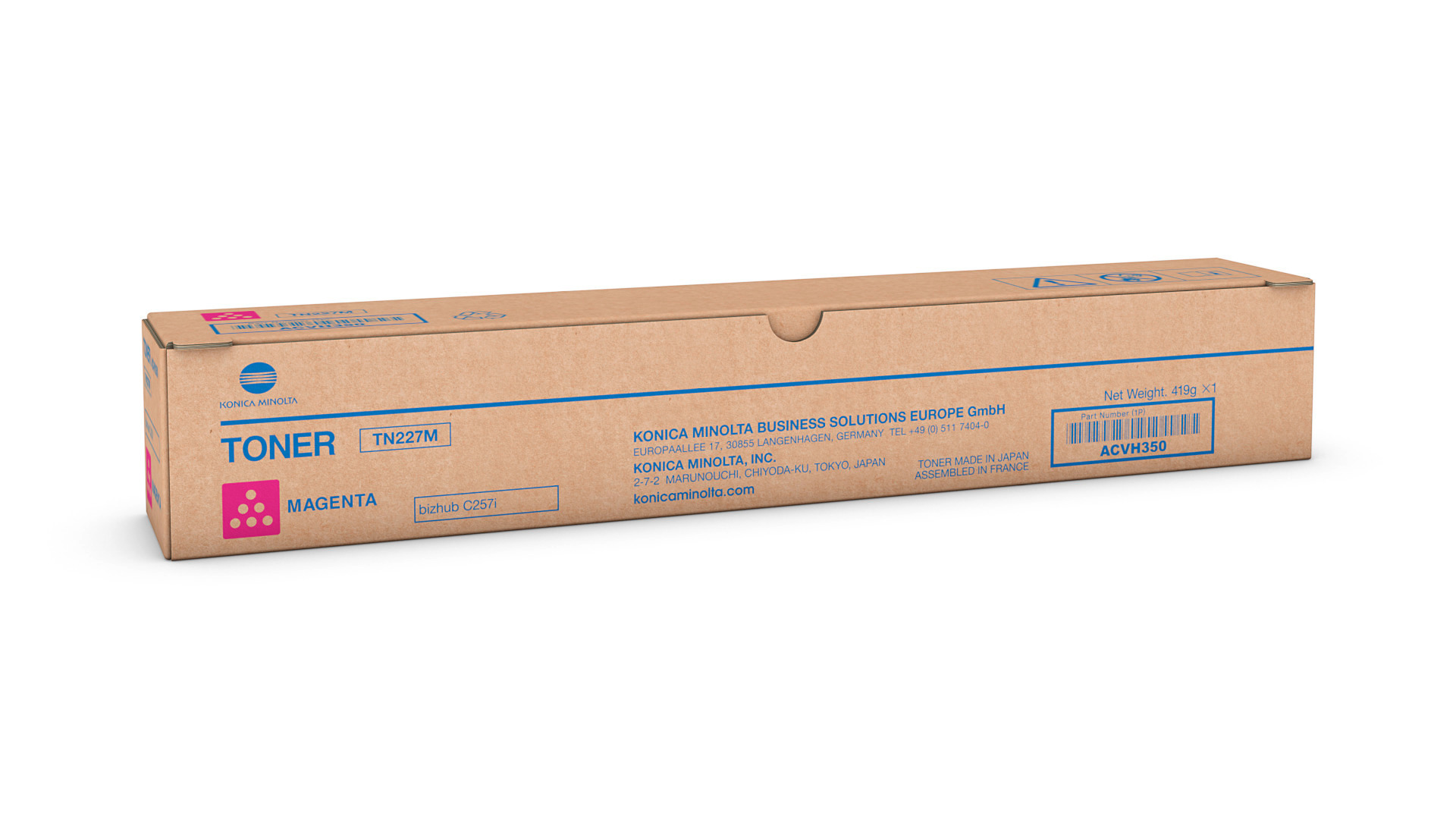 Toner Magenta for bizhub C257i - TN227M 