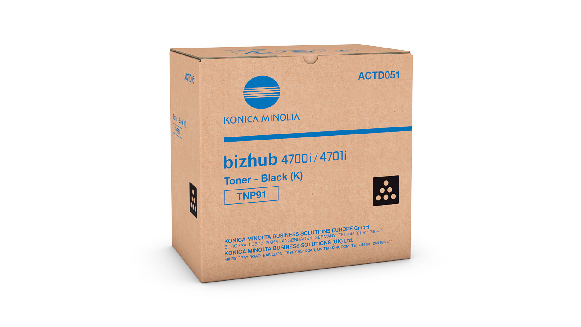 Toner Black for bizhub 4700i/4701i - TNP91